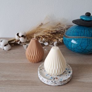 Bougie décorative en forme de poire