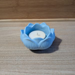 Bougeoir photophore Lotus bleu