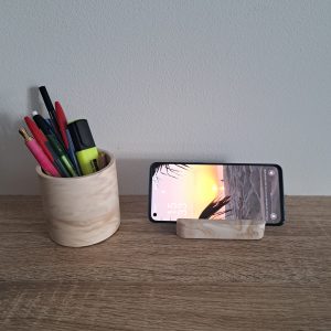 Support smartphone / cartes de visite