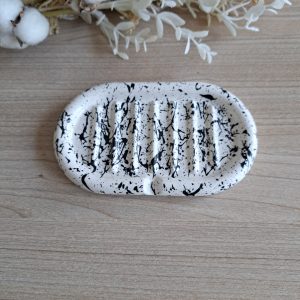 Porte-savon ovale effet splash