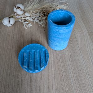 Ensemble porte-savon + pot à brosse à dents
