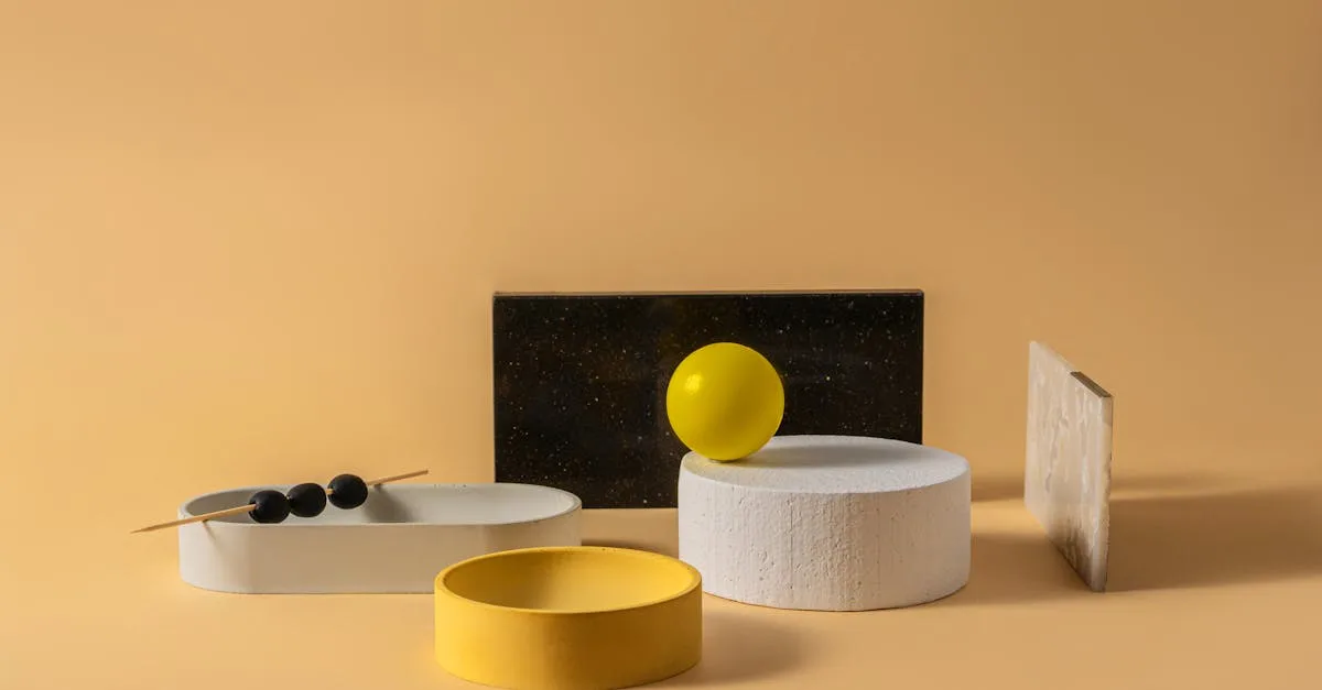 Objets de décoration en résine minérale jesmonite pour une ambiance ...