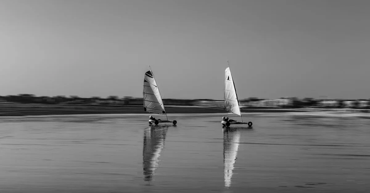 découvrez le land sailing, une activité sportive passionnante qui combine vitesse et aventure sur terre grâce à des véhicules à voile.