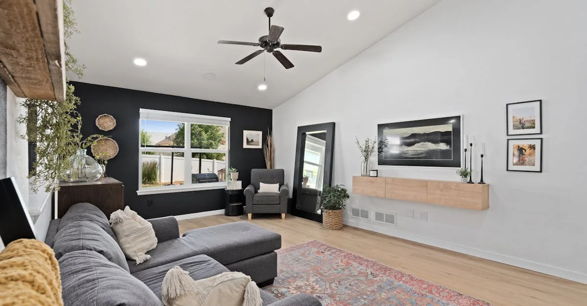 découvrez un décor moderne et chaleureux alliant confort et style contemporain pour un intérieur cosy et accueillant.